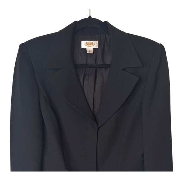 2/$30 Talbots Size 10 Black Blazer Jacket Polyester & Acetate - Picture 5 of 15